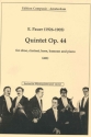 Quintet op.44 for oboe, clarinet, horn, bassoon and piano