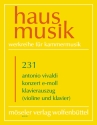 Konzert e-Moll fr Violine, Streicher und Bc ( PV 109 ) Ausgabe fr Violine und Klavier