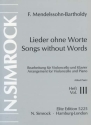 Lieder ohne Worte Band 3 fr Violoncello und Klavier