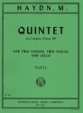 Quintet C major op.88 for 2 violins, 2 violas and cello parts
