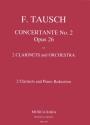 Concertante no.2 op.26 for 2 clarinets and orchestra 2 clarinets and piano