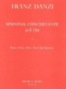 Sinfonia concertante Es-Dur fr Flte, Oboe, Horn, Fagott und Klavier Stimmen