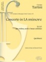 Concerto la minore D115 per violino, archi e bc partitura