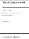 Partita for violin and orchestra with piano obligato score