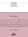 Autumn from The Four Seasons for string quartet score and parts