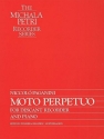 Moto perpetuo for descant recorder and piano