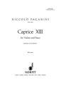 Caprice Nr. 13 B-Dur Nr. 12 fr Violine und Klavier