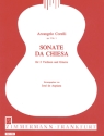 Sonate da chiesa op.3,1 fr 2 Violinen und Gitarre Partitur und Stimmen