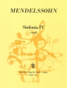Sinfonia c-Moll Nr.4 fr Streichorchester Partitur