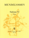 Sinfonia Es-Dur Nr.6 fr Streichorchester Partitur