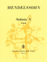 Sinfonia h-Moll Nr.10 (Jugendsinfonie Nr.10) fr Streichorchester Partitur