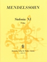 Sinfonia F-Dur Nr.11 fr Streichorchester Partitur