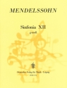 Sinfonia g-Moll Nr.12 fr Streichorchester Partitur