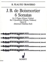 6 Sonatas op. 25 fr 2 Flten (Oboen, Violinen) Spielpartitur