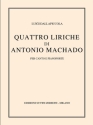 4 Liriche di Antonio Machado per canto e pianoforte