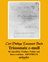 Triosonate c-Moll fr Flte (Violine), Violine und Bc
