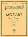 2 Duets KV423 and KV424 for violin and viola score