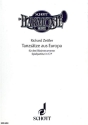 Zettler, Richard: Tanzsätze aus Europa für 3 Blasinstrumente Spielpartitur - in C, tief (Bassschlüssel)