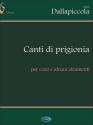 Canti di prigionia (1938-1941) per coro e alcuni strumenti riduzione satb coro e pianoforte