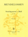Streichquartett e-Moll op.44,2 für 2 Violinen, Viola und Violoncello Stimmen