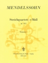 Streichquartett e-Moll op.44,2 fr 2 Violinen, Viola und Violoncello Stimmen