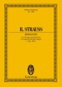 Romanze Es-Dur AV61 fr Klarinette und Orchester Studienpartitur