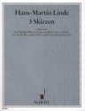3 Skizzen fr Alt-Blockflte, Violine und Klavier (Cembalo) Partitur und Stimmen