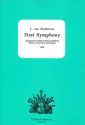 Symphony no.1 for 2 flutes, 2 oboes, 2 clarinets, 2 horns, 2 bassoons and trumpet score and parts