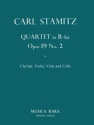 Quartett B-Dur op.19,2 fr Klarinette und Streichtrio Stimmen
