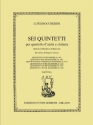 Quintett D-Dur Nr.4 G448 fr Gitarre und Streichquartett Partitur