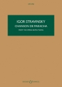 Chanson de Paracha from Marva for soprano and small orchestra Study score