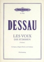 Les voix (Die Stimmen) für Sopran und Klavier Klavierauszug (fr)