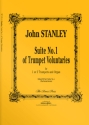 Suite no.1 of Trumpet Voluntaries D major for 1-2 trumpets and organ