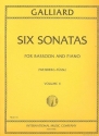 6 Sonatas vol.2 (nos.4-6) for bassoon and piano