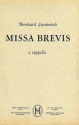 MISSA BREVIS FUER MAENNERCHOR A CAPPELLA,  PARTITUR