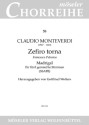 Zefiro torna Madrigal fr gem Chor (SSATB) Partitur