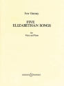 5 Elizabethan Songs for voice and piano