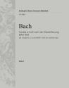 Sonata nach Bachs Klavierfassung BWV964 der Sonate BWV1003 fr Violine und Streichorchester Viola