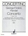 Concerto in F Major for treble recorder and strings score
