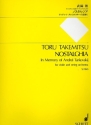 Nostalghia in Memory of Andrei Tarkovskij for violin and string orchestra,  score