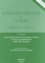 Scales and Arpeggios grades 1-8 for clarinet and guitar