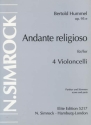 Andante religioso op.95e fr 5 Violoncelli Partitur und Stimmen