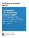 Divertimento Die Entfhrung aus dem Serail KV384 fr 3 Klarinetten (3 Bassetthrner, 2 Klarinetten und Fagott)