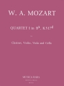 Quartett B-Dur Nr.1 KV317d fr Klarinette und Streichtrio Stimmen