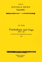 Prludium and Fuga BWV849 for 2 oboes, english horn and 2 bassoons score and parts