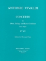 Konzert C-Dur RV452 für Oboe, Streicher und Bc für Oboe und Klavier