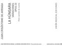 La Hungara Variaciones op.23 para cuarteto de cuerda parts