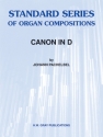 Canon in D for organ solo