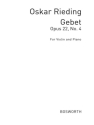 Gebet op.22,4 for violin and piano