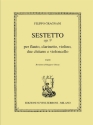 Sextett op.9 fr Flte, Klarinette, Violine, 2 Gitarren und Violoncello Stimmen